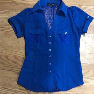 Button Down Lace Top